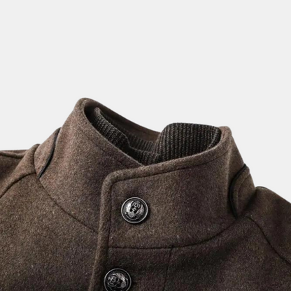 Manteau long homme | Col mao