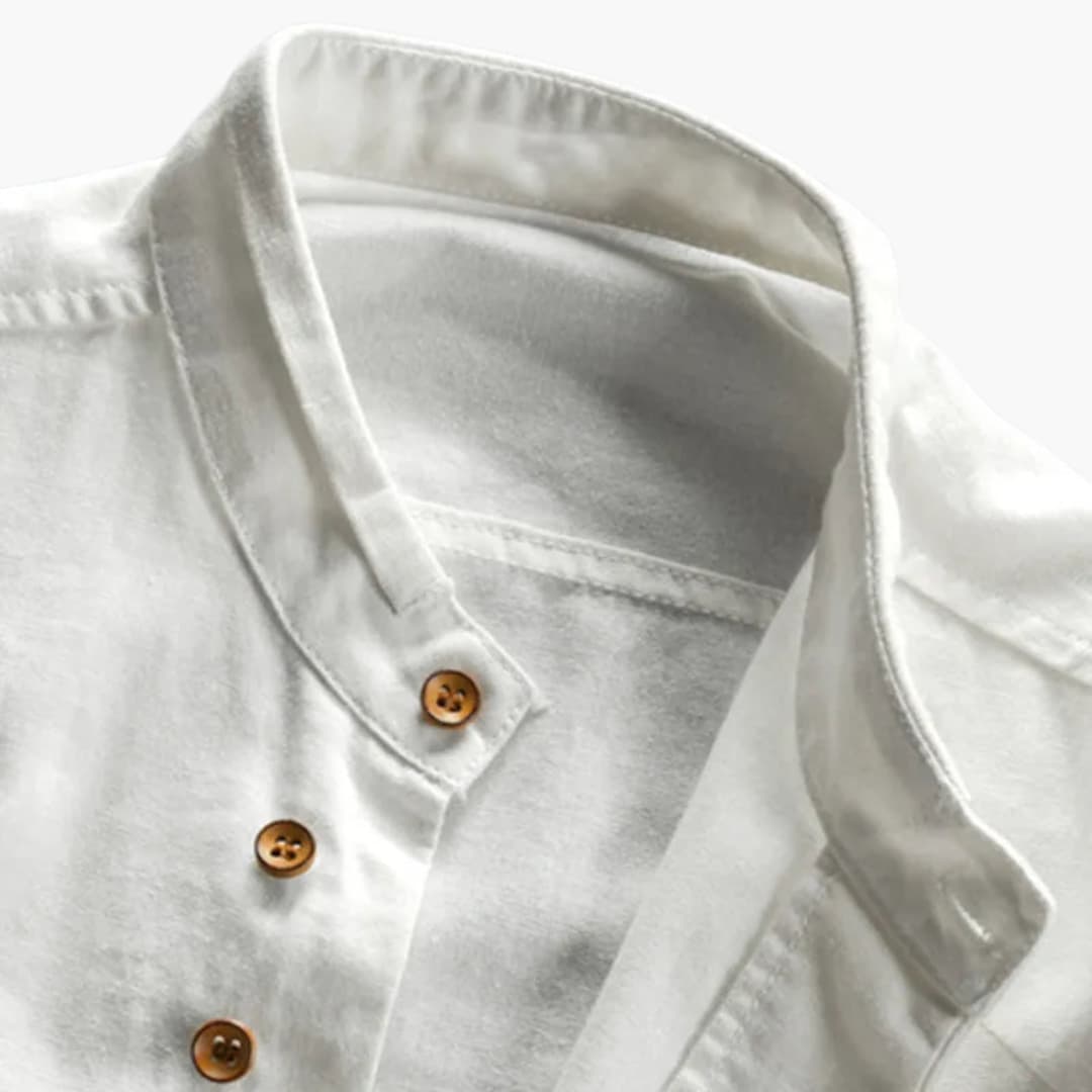 Chemise homme col montant | Manches longues