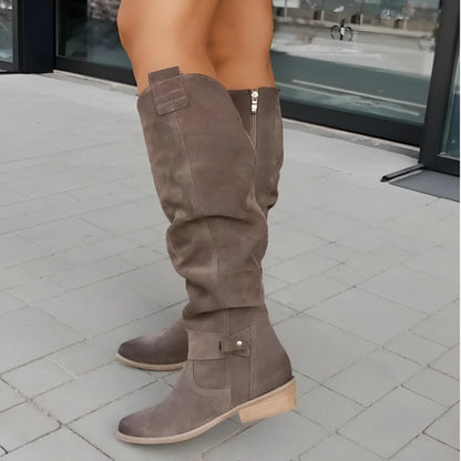 Bottes d'hiver élégantes femme | Mi-genou