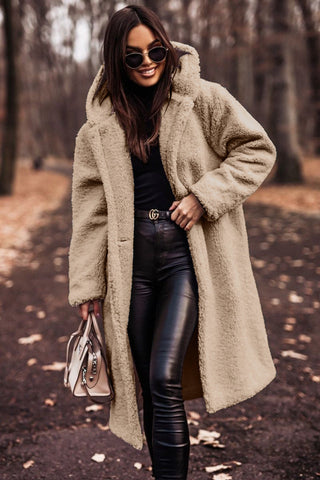 Manteau teddy long pour femmes | Hiver