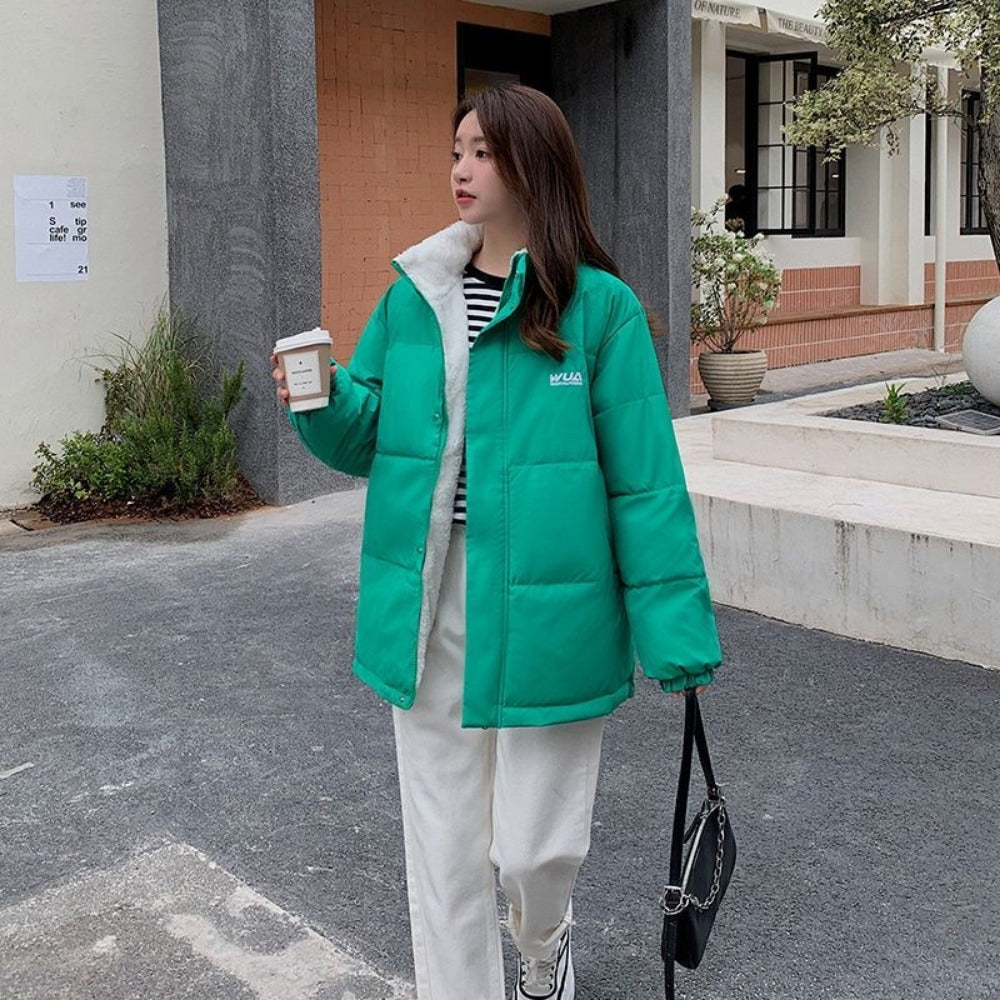Doudoune réversible manteau double face pour femmes – Milena