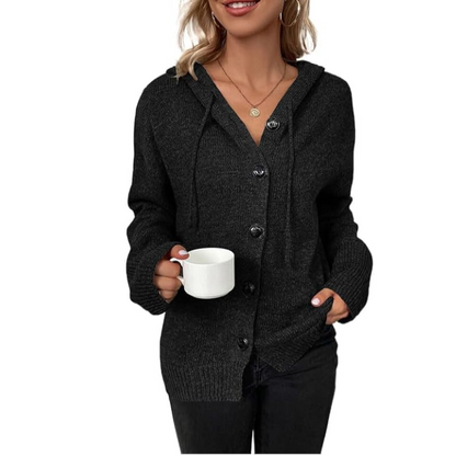 Cardigan en maille long pour femme | Chaud