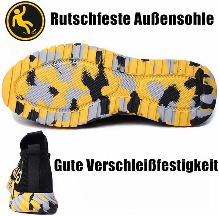 Zapatillas de seguridad cómodas para hombre | Ligeras