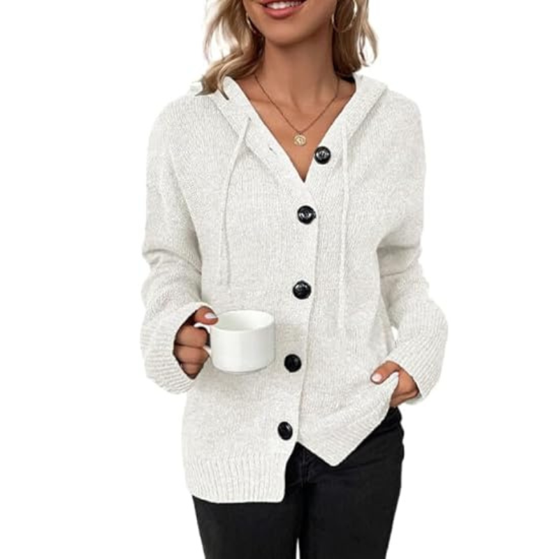 Cardigan en maille long pour femme | Chaud