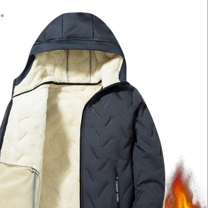 Giacca invernale con fodera in pile e zip da uomo – Olivier