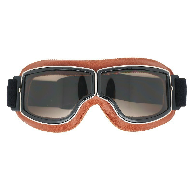 Lunettes de moto vintage polarisées pour homme