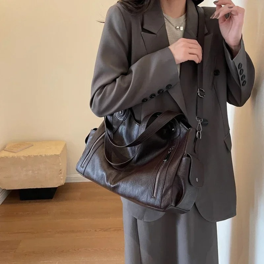 Damen Große Trage Handtasche | mit Optionalem Schultergurt