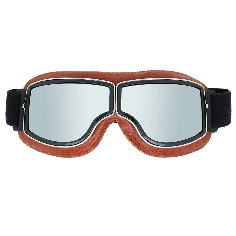 Lunettes de moto vintage polarisées pour homme
