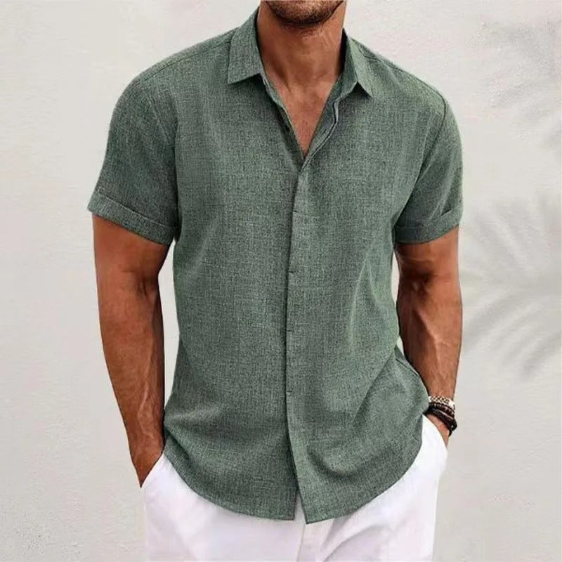 Polo de plage manches courtes homme | Boutonné