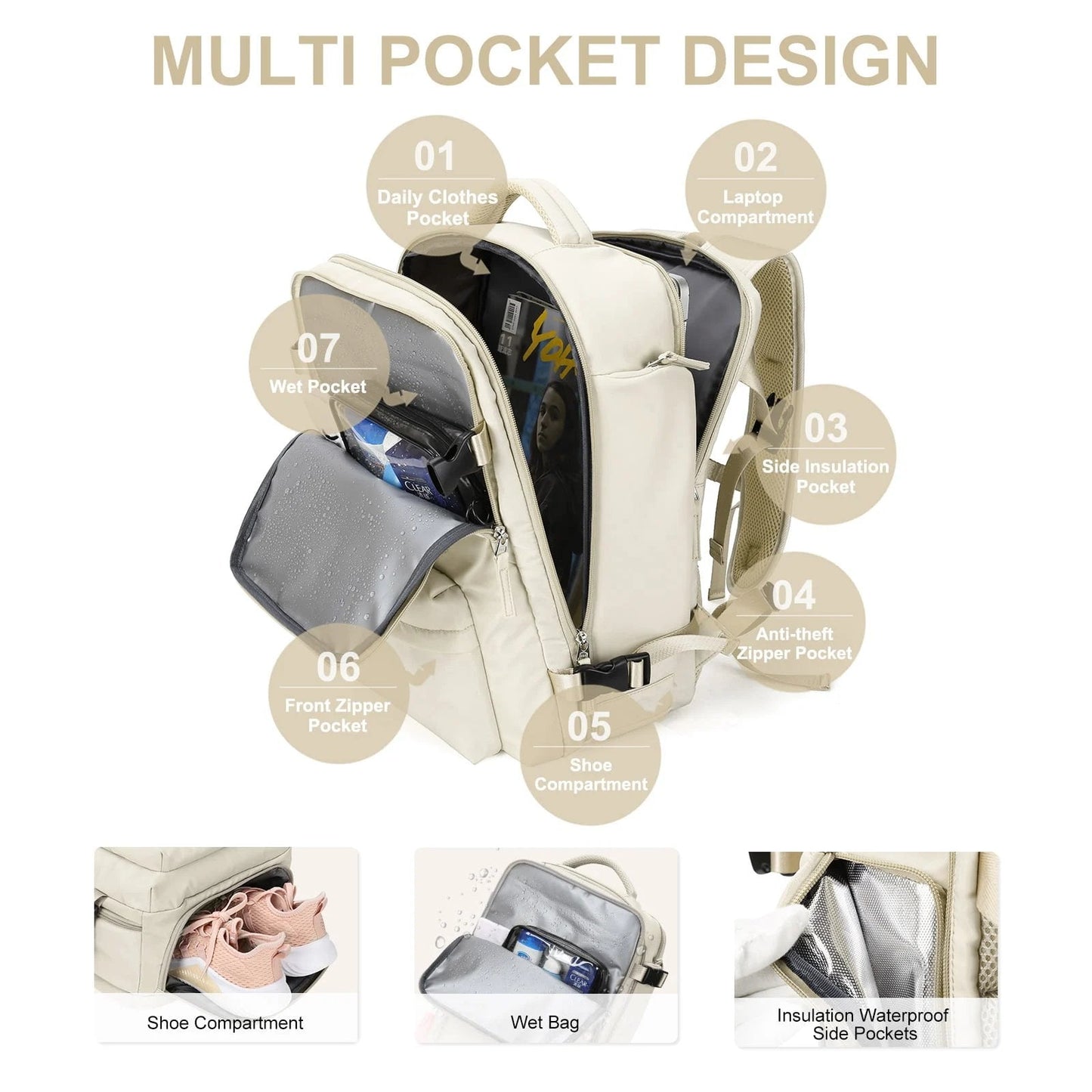 Sac à dos moderne grand pour femme