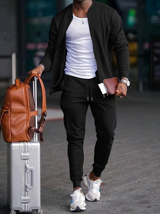 Herren Lässig Jogginganzug | Zweiteiliges Set