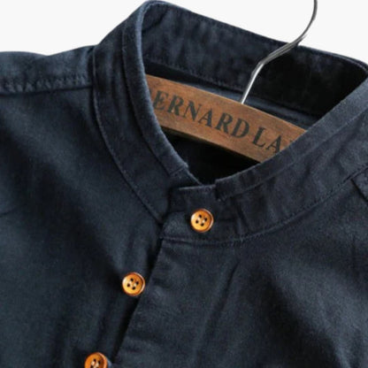 Chemise homme col montant | Manches longues