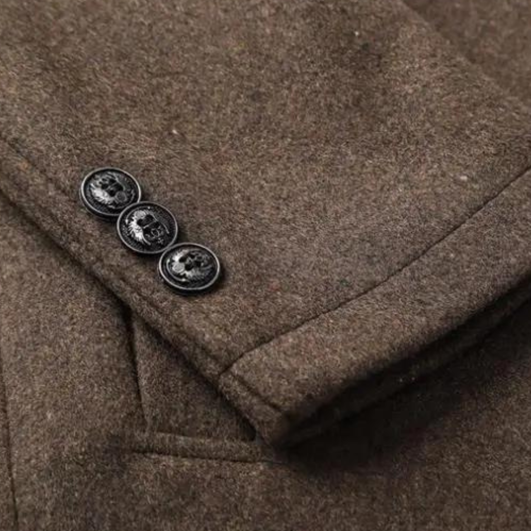 Manteau long homme | Col mao