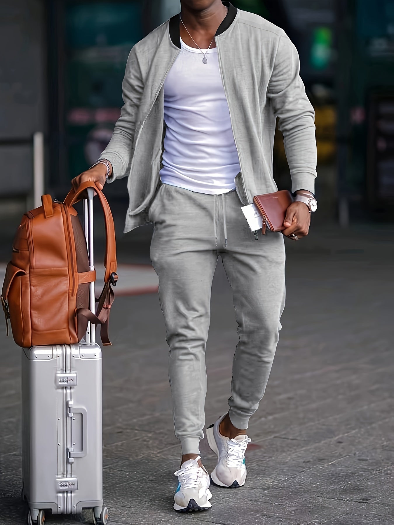 Herren Lässig Jogginganzug | Zweiteiliges Set