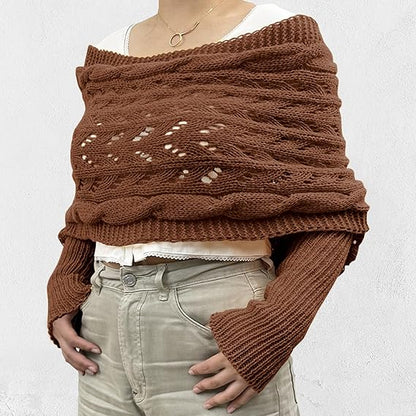 Femme Écharpe en maille élégante | Hiver