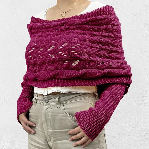 Femme Écharpe en maille élégante | Hiver