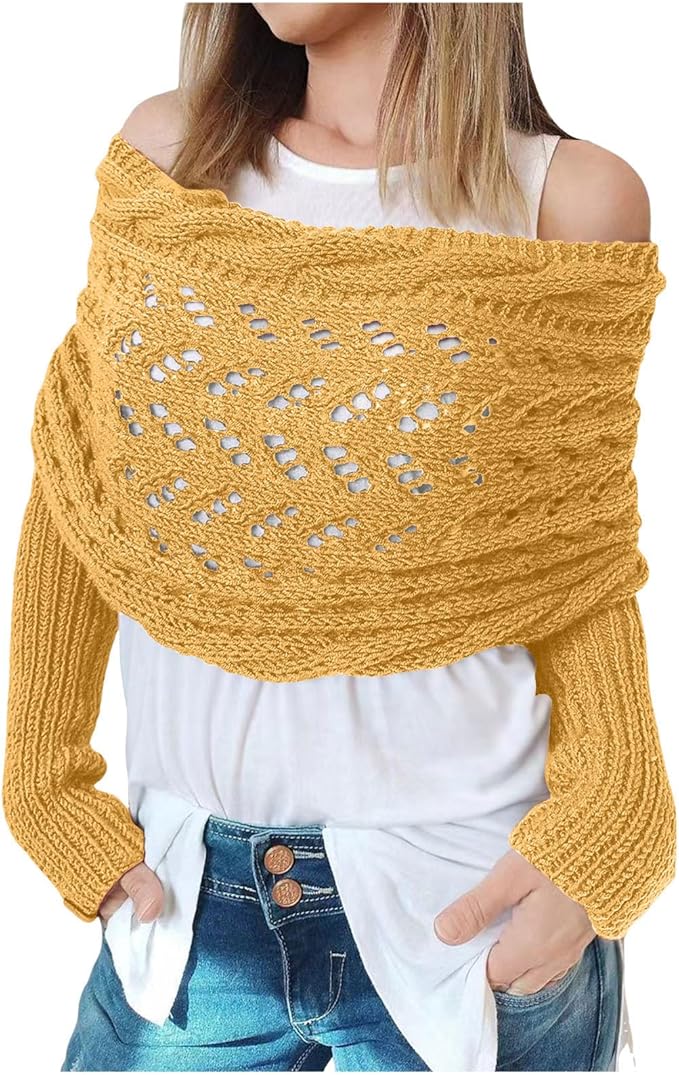 Femme Écharpe en maille élégante | Hiver