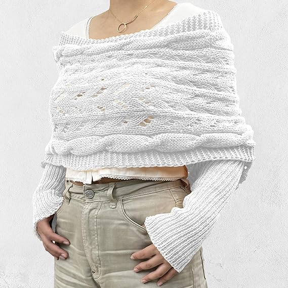 Femme Écharpe en maille élégante | Hiver