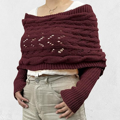 Femme Écharpe en maille élégante | Hiver