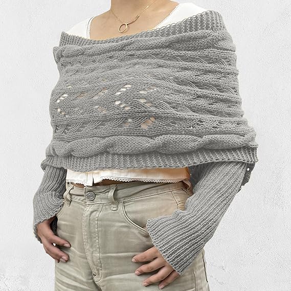 Femme Écharpe en maille élégante | Hiver
