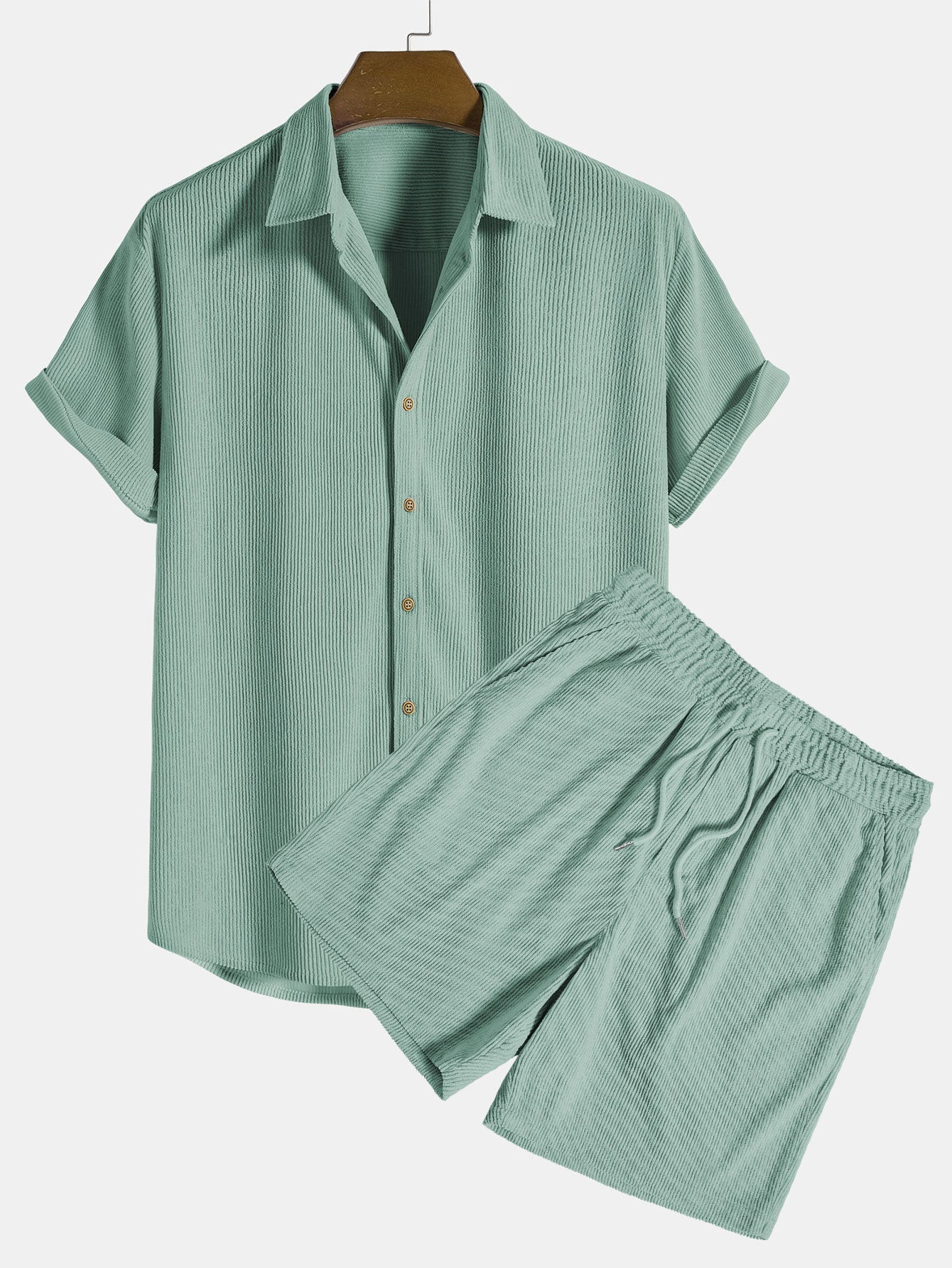 Completo estivo da uomo camicia e pantaloncini | Set in due pezzi