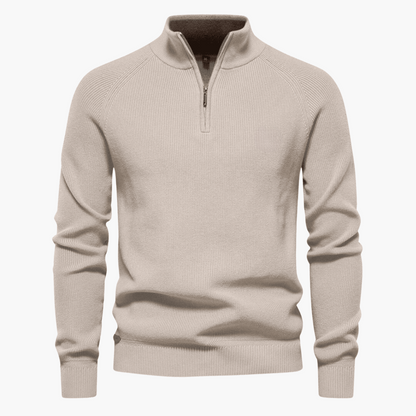 Pull en maille douce homme | Fermeture éclair