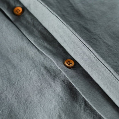 Chemise homme col montant | Manches longues