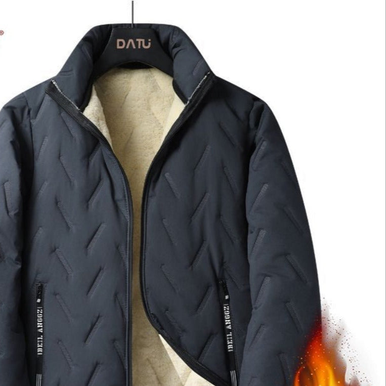 Giacca invernale con fodera in pile e zip da uomo – Olivier
