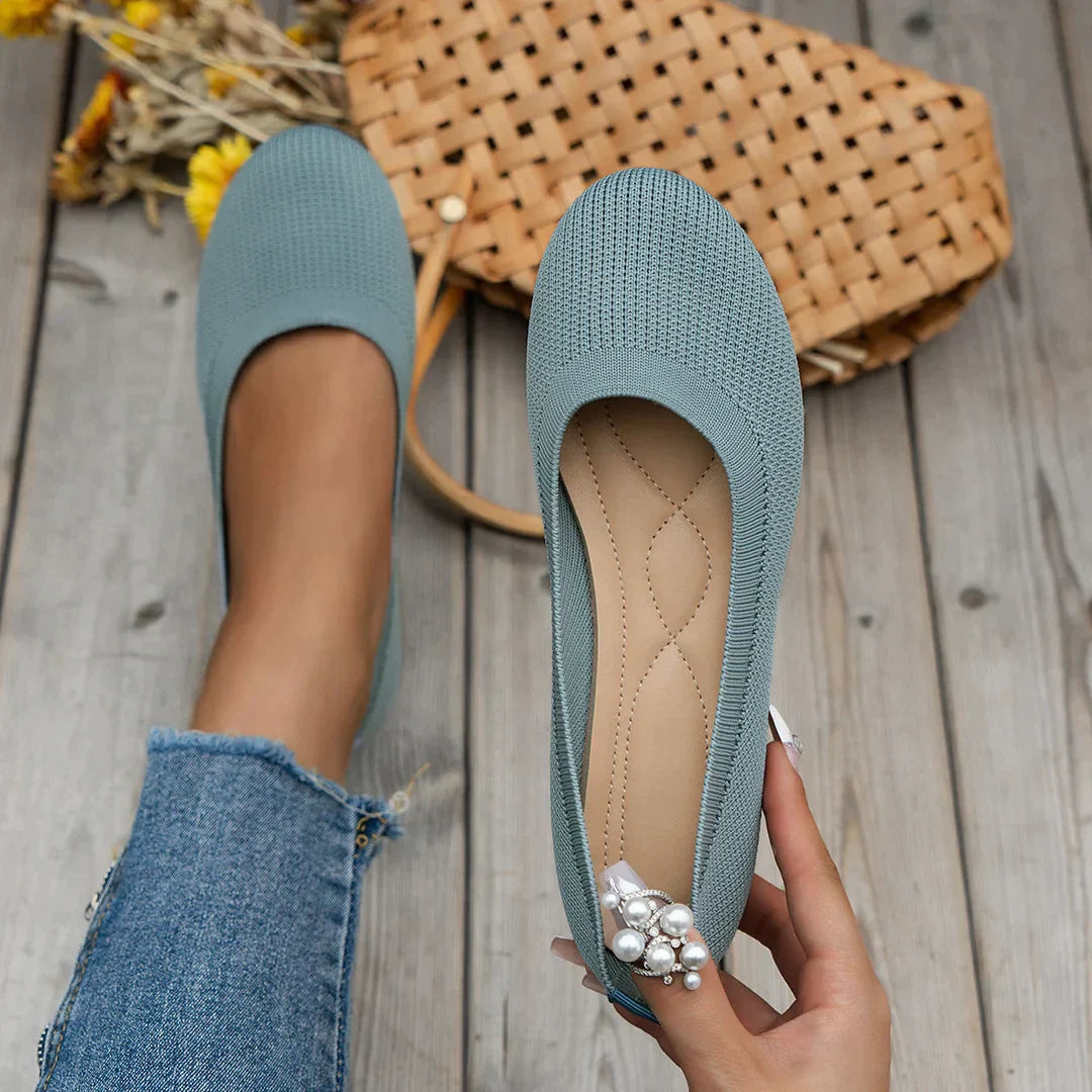 Chaussures plates femme bouts ronds | Enfiler