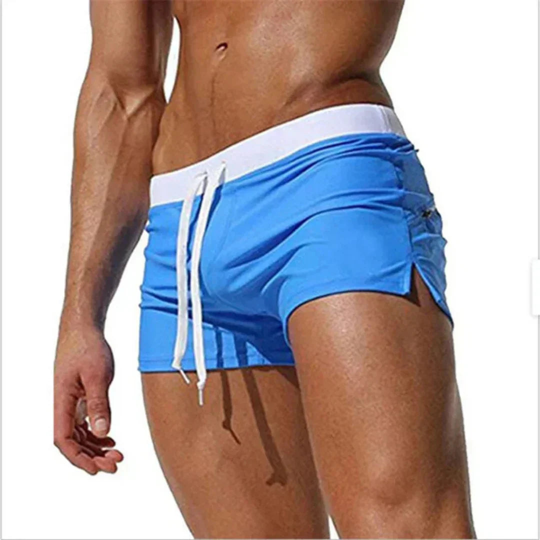 Short de bain d'été pour hommes | Avec cordon de serrage