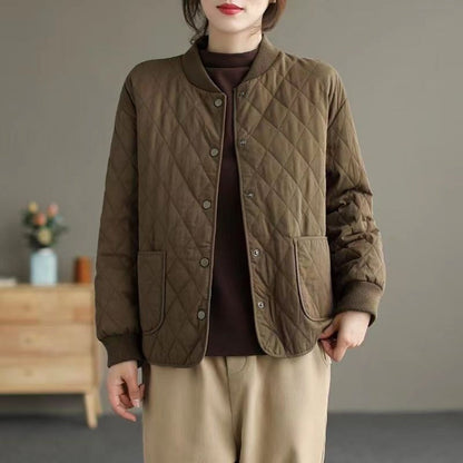 Veste matelassée à boutons et poches pour femmes – Noemi