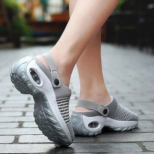 Sandales compensées à enfiler pour femmes | Marche