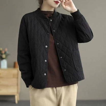 Veste matelassée à boutons et poches pour femmes – Noemi