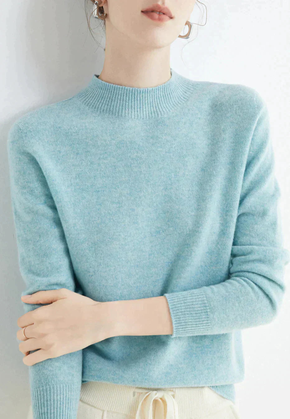 Pull doux et court pour femme