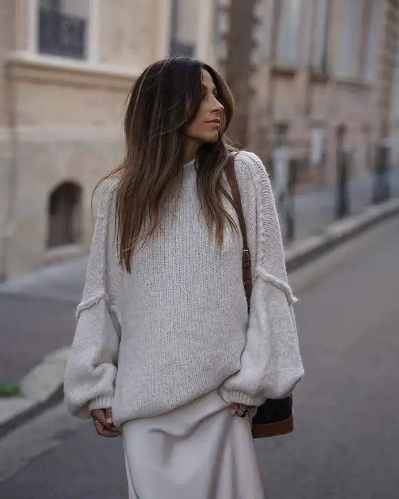 Damen Strick Pullover | Oversize
