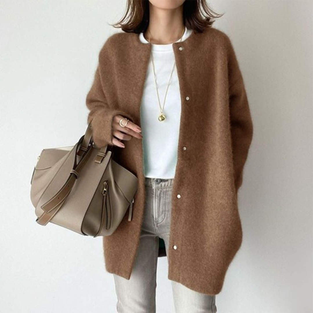 Damen Elegant Lang Cardigan | Grobs