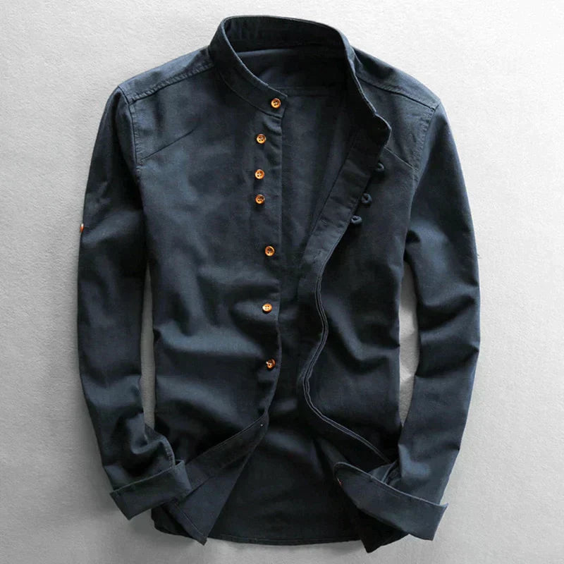 Chemise élégante homme | Col mao