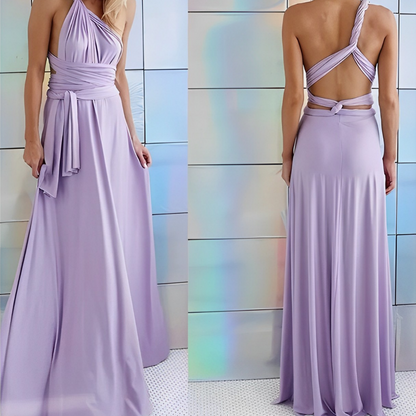 Robe de soirée femme cache-cœur | longue