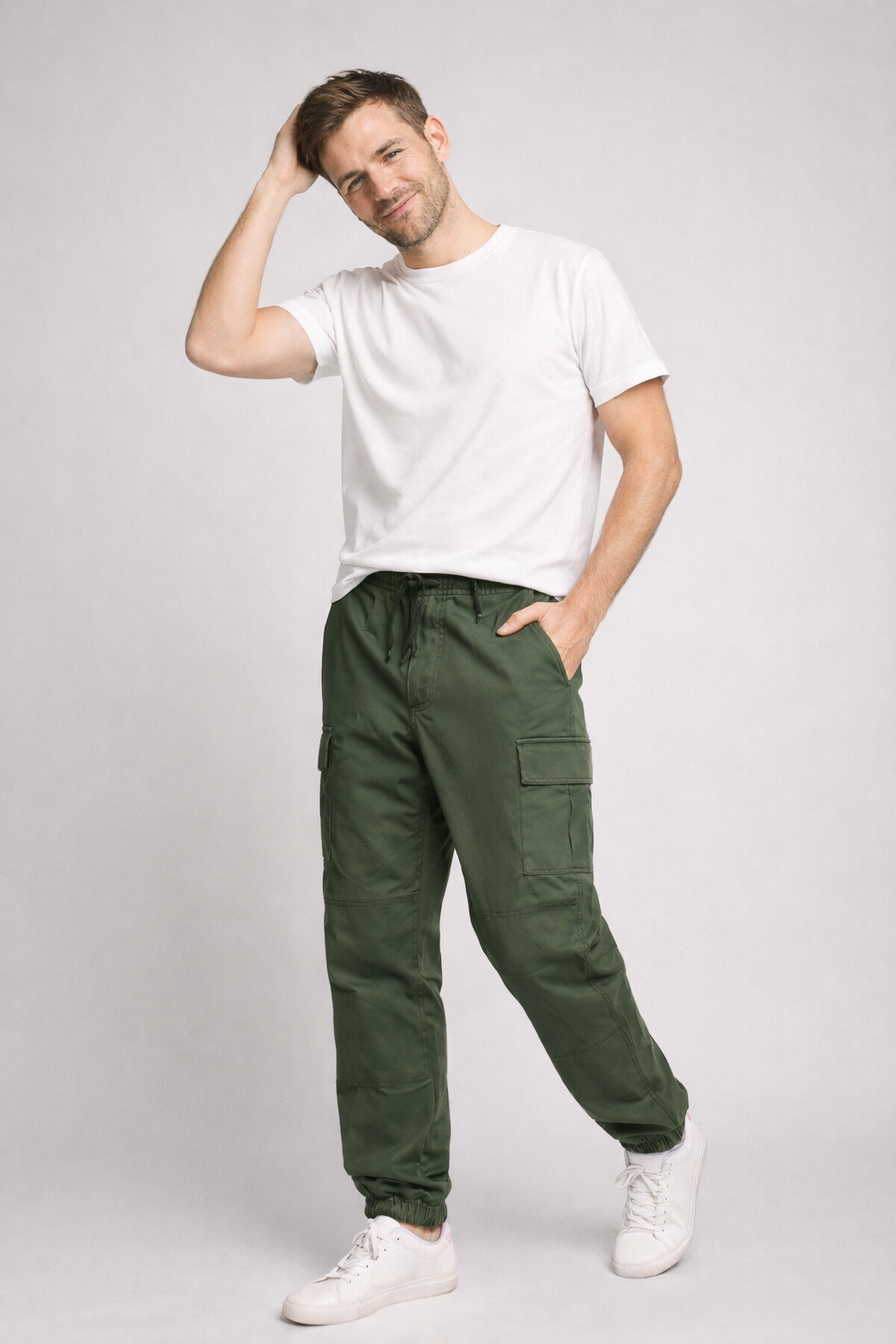 Pantalon cargo d'été homme | avec plusieurs poches