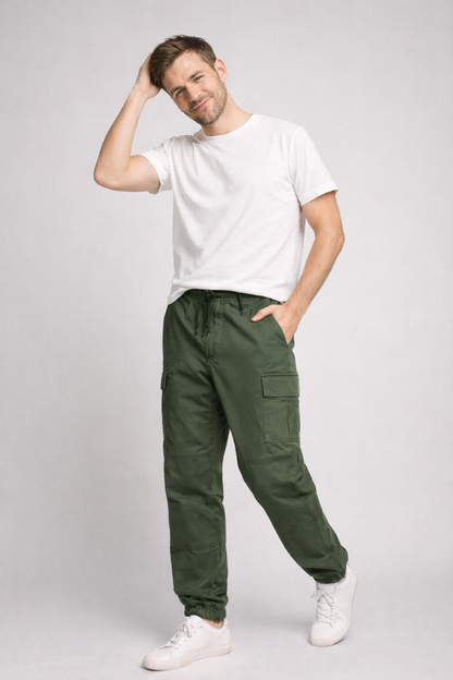 Pantalon cargo d'été homme | avec plusieurs poches