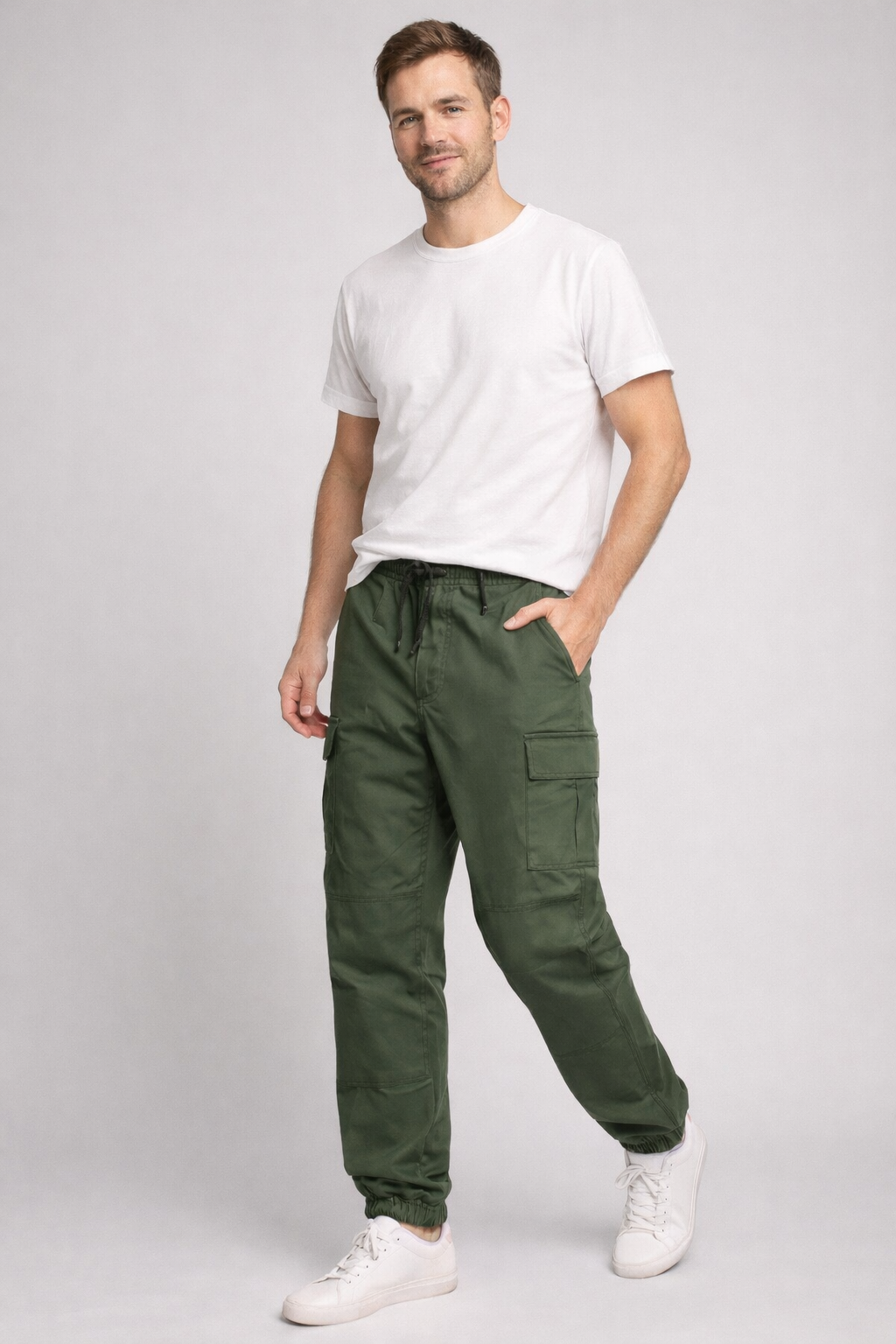 Pantalon cargo d'été homme | avec plusieurs poches