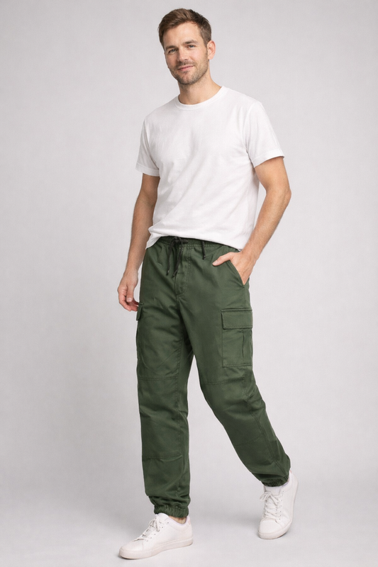 Pantalon cargo d'été homme | avec plusieurs poches