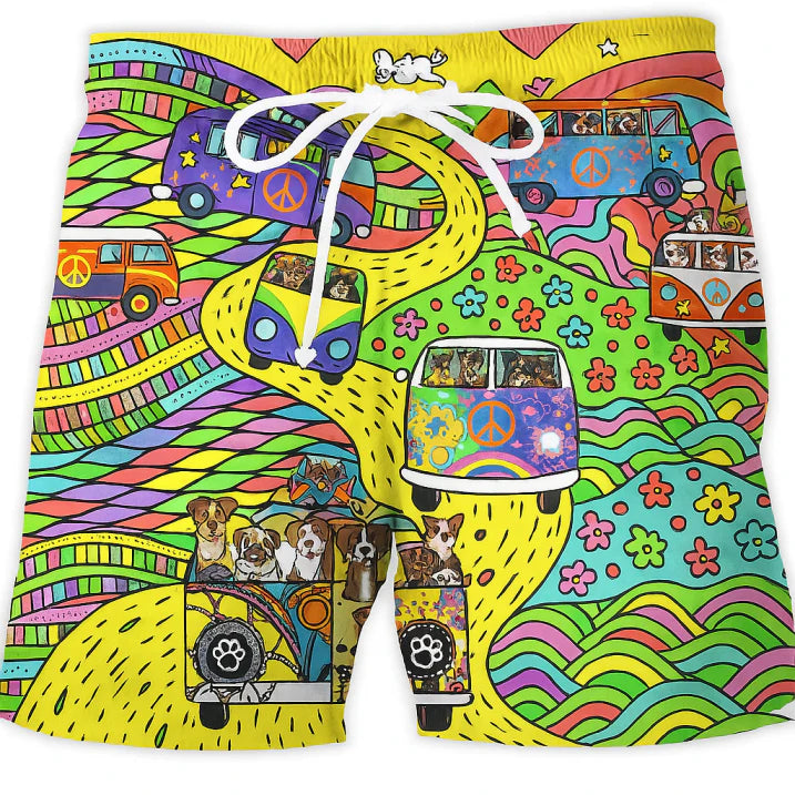 Short de surf imprimé pour hommes | Été