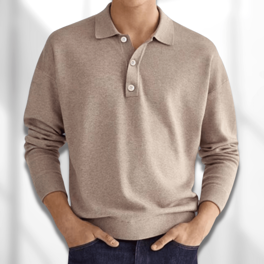 Polo jumper para hombre | Manga larga