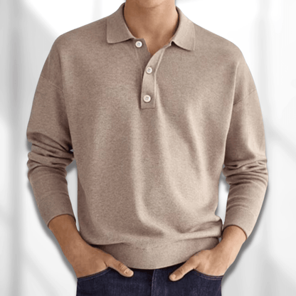 Polo jumper para hombre | Manga larga
