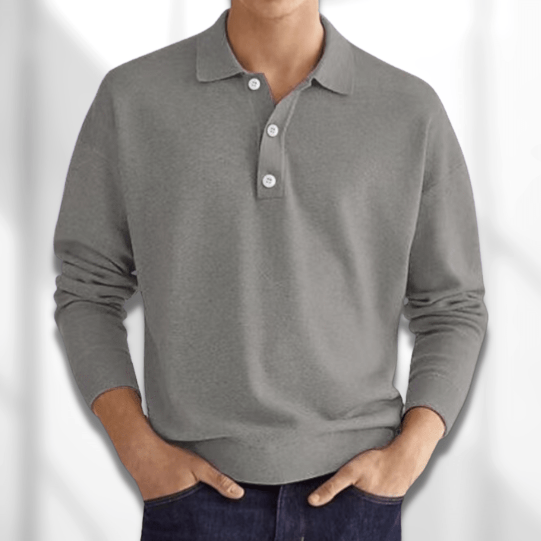 Polo jumper para hombre | Manga larga