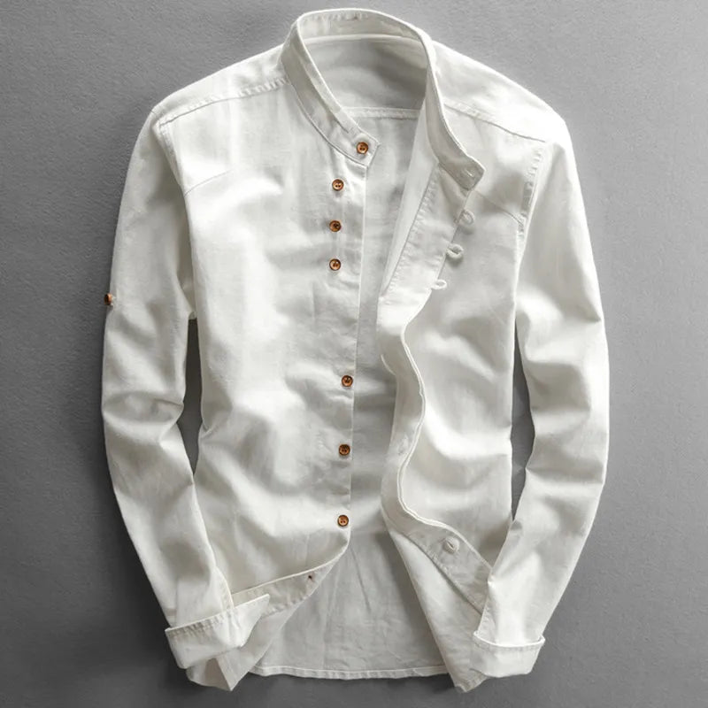 Chemise élégante homme | Col mao