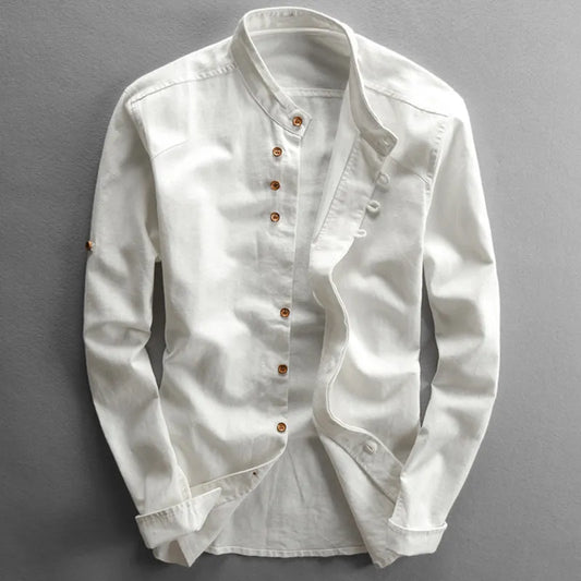 Chemise élégante homme | Col mao