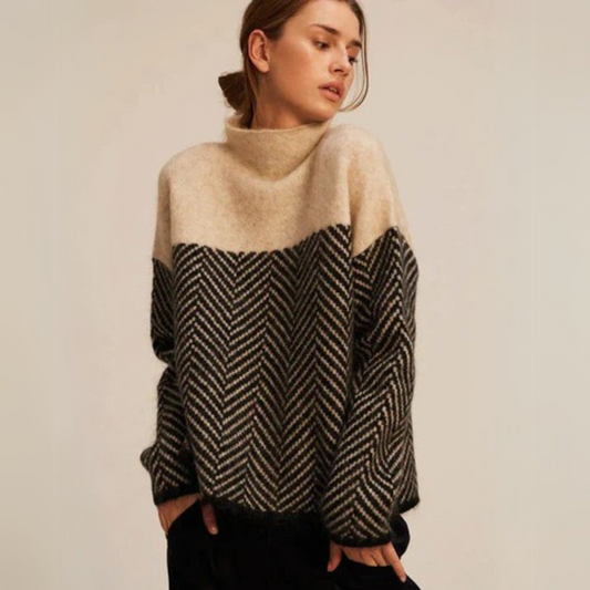 Pull col roulé oversize femme | Chaud