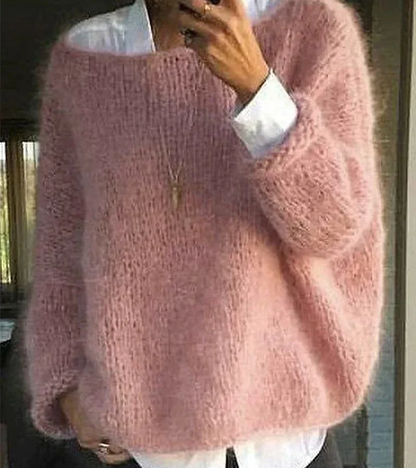 Pull oversize en maille pour femme | Long